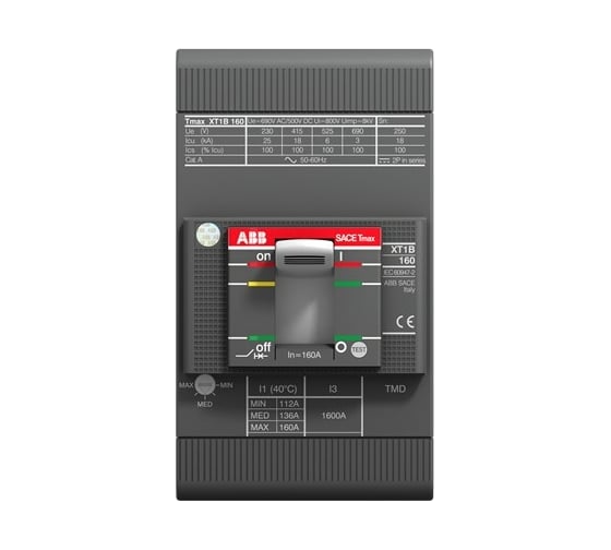 Автоматический выключатель ABB XT1B 160 TMD25-450 25A 3p F F 1SDA066801R1