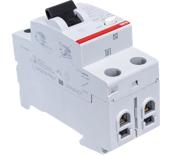 Выключатель диффиренциального тока ABB 2п 63A 30mA тип AC FH202 2CSF202002R1630
