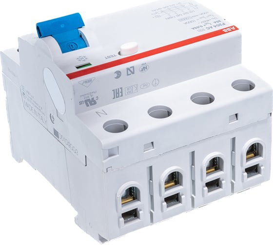 Выключатель дифференциального тока ABB 2CSF204001R1250 F204 4п AC 25A 30mA
