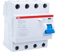 Выключатель дифференциального тока ABB 4п 40A 30mA тип AC F204 2CSF204001R1400 15172185