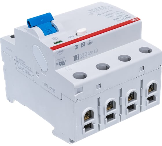 Выключатель дифференциального тока ABB 4п 40A 30mA тип AC F204 2CSF204001R1400