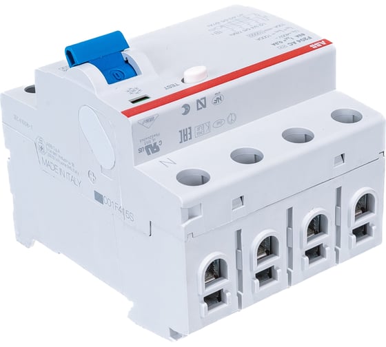 Выключатель дифференциального тока ABB 2CSF204001R3630 F204 4п AC 63A 300mA