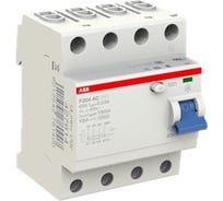 Выключатель дифференциального тока ABB 4п 63A 30mA тип AC F204 2CSF204001R1630