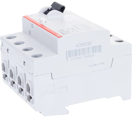 Выключатель дифференциального тока ABB 4п 25A 30mA тип AC FH204 2CSF204004R1250