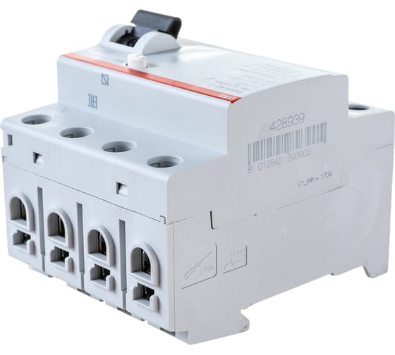 Выключатель дифференциального тока ABB 4п 25A 30mA тип AC FH204 2CSF204004R1250