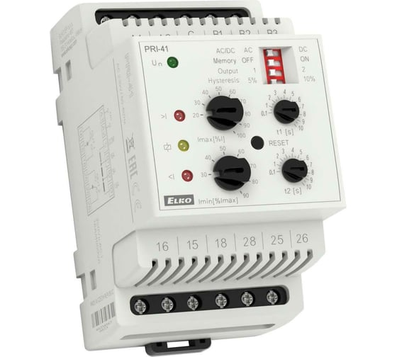 Реле контроля тока ELKO PRI-41/24 AC/DC 24V EP НФ-00000103 1