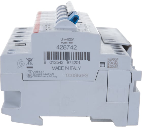 Автоматический выключатель дифференциального тока ABB 4п C 30mA AC 6kA DS204 40A 2CSR254001R1404