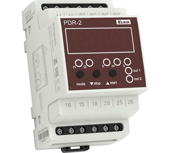 Реле времени ELKO PDR-2B/230V цифровое AC 230V EP НФ-00000117