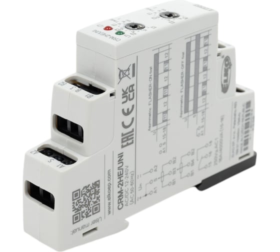 Мультиреле времени ELKO CRM-2HE/UNI + 2x potentiometer AC / DC 12-240 V с двумя потенциометрами EP 00000000468