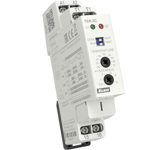Термостат ELKO EP TER-3C +30.. +70 C AC / DC 24-240V НФ-00000131