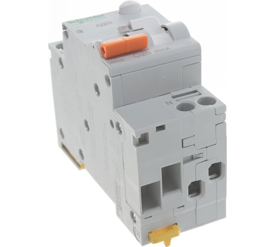 Дифференциальный автоматический выключатель Systeme Electric 1P+N 25А 30mA Домовой АД63 11474