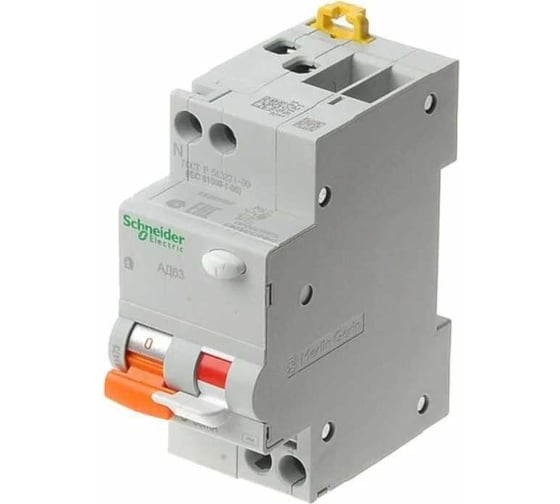 Дифференциальный автоматический выключатель Systeme Electric 1P+N 40А 30mA Домовой АД63 11475 1