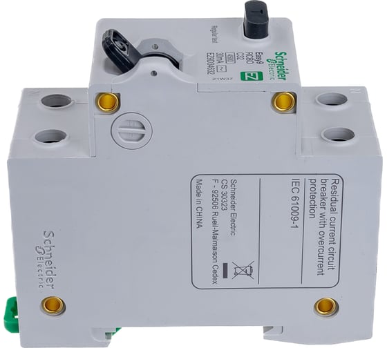 Автоматический выключатель дифференциального тока 1п+N С 32A 30mA AC 4.5кА EASY 9 Schneider Electric EZ9D34632