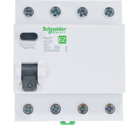 Выключатель дифференциального тока Schneider Electric 4п 25A 30mA тип AC EASY 9 SchE EZ9R34425