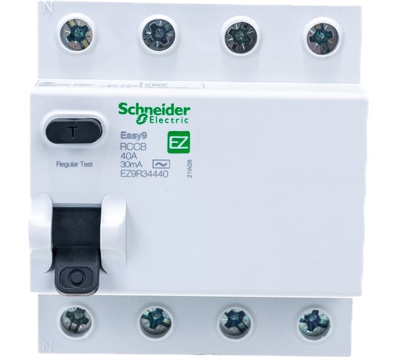 Выключатель дифференциального тока Systeme Electric 4п 40А 30мА тип AC EASY 9 SchE EZ9R34440