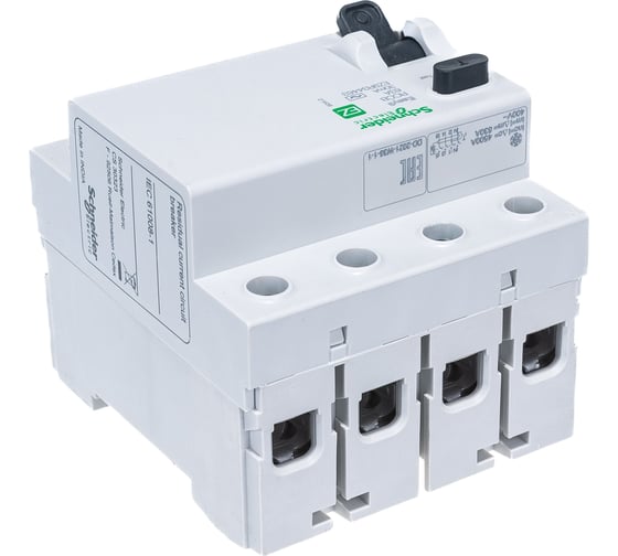 Выключатель дифференциального тока Schneider Electric 4п 63А 30мА тип AC EASY 9 SchE EZ9R34463