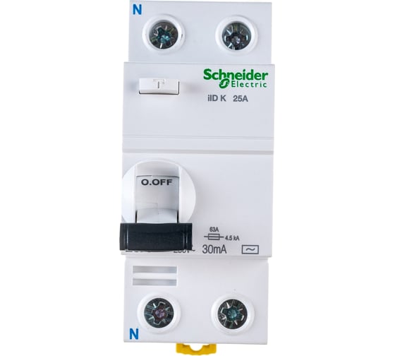 УЗО Systeme Electric iID K Acti9 2п, 25A, 30mA, AC A9R50225