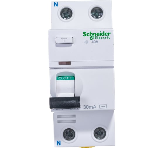 Выключатель дифференциального тока Systeme Electric 2п 40A 30mA тип AC iID Acti9 SchE A9R41240