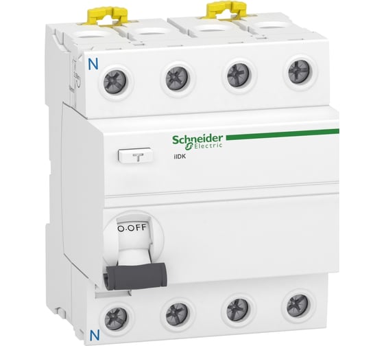 Выключатель дифференциального тока Systeme Electric A9R70463 Acti9 4п 63A 30mA AC iID K