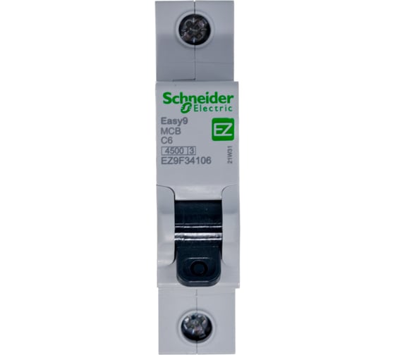 Автоматический модульный выключатель EASY 9 1п C 6А 4.5кА Schneider Electric EZ9F34106