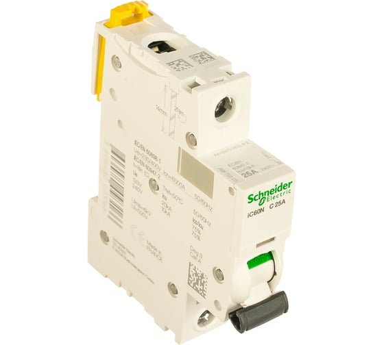 Автоматический модульный выключатель Acti9 iC60N 1п C 25А 6кА Systeme Electric A9F79125