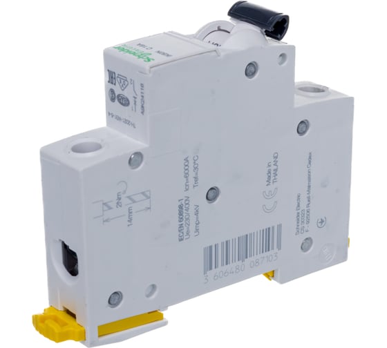 Автоматический модульный выключатель Systeme Electric 1п C 16А iK60 Acti9 6кА SchE A9K24116