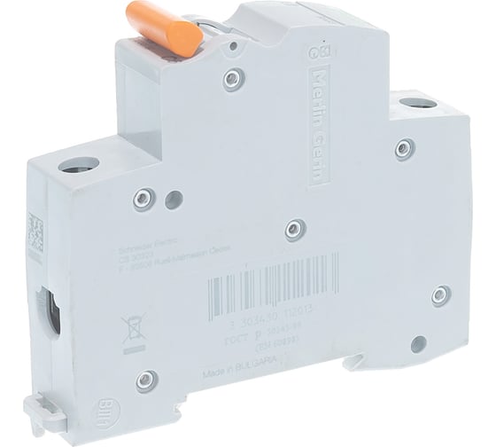 Автоматический модульный выключатель Systeme Electric 1п C 6А ВА63 Домовой 4.5кА SchE 11201