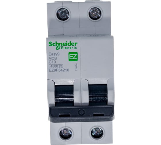 Автоматический модульный выключатель Schneider Electric EASY 9 2п C 10А 4.5кА EZ9F34210