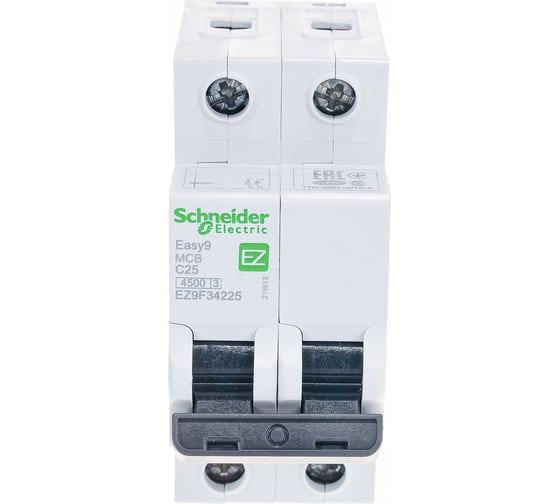 Автоматический модульный выключатель Systeme Electric EASY 9 2п C 25А 4.5кА EZ9F34225