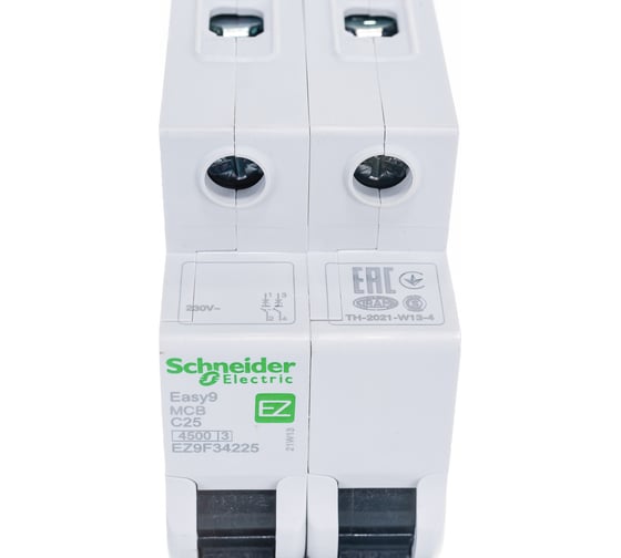 Автоматический модульный выключатель Systeme Electric EASY 9 2п C 25А 4.5кА EZ9F34225