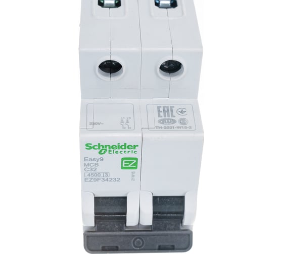Автоматический модульный выключатель EASY 9 2п C 32А 4.5кА Systeme Electric EZ9F34232