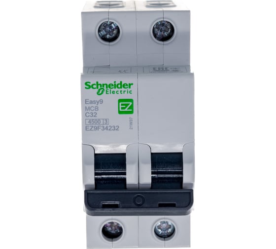 Автоматический модульный выключатель EASY 9 2п C 32А 4.5кА Systeme Electric EZ9F34232