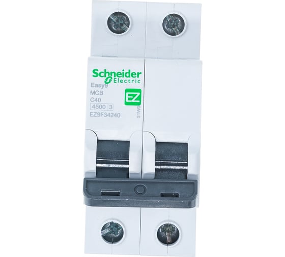 Автоматический модульный выключатель Systeme Electric EASY 9 2п C 40А 4.5кА EZ9F34240 1