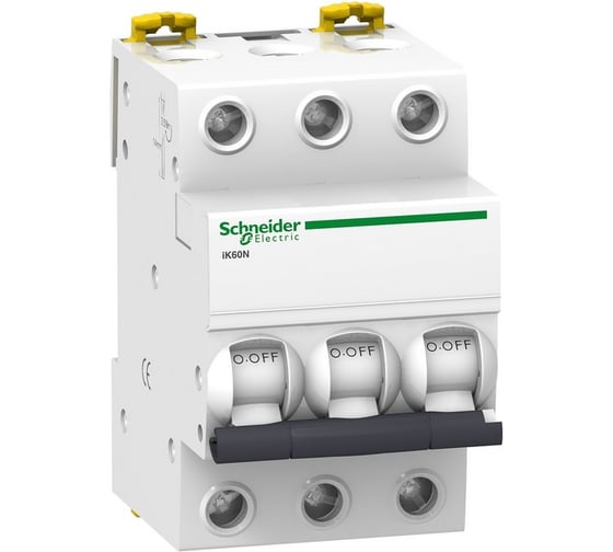 Автоматический модульный выключатель Systeme Electric 3п C 63А iK60 Acti9 6кА SchE A9K24363