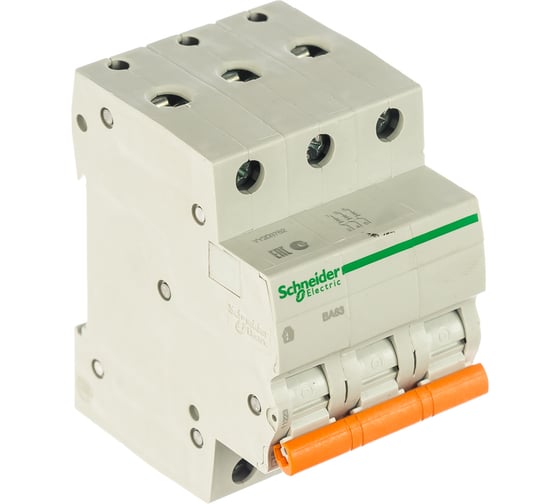 Автоматический модульный выключатель ВА63 Домовой 3п C 16А 4.5кА Systeme Electric 11223 1