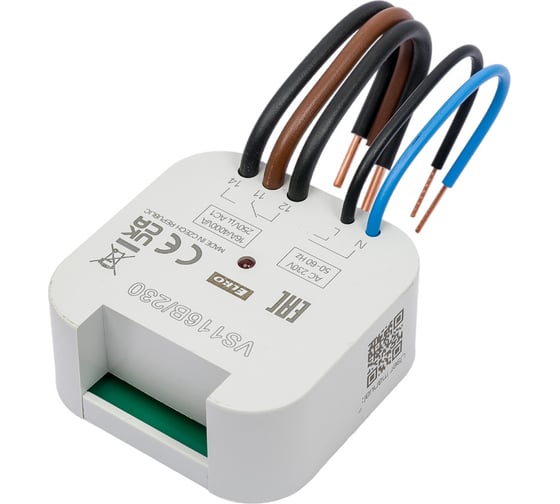 Вспомогательное реле ELKO EP VS116B/230 AC 230V (L-N), переключение 1x16A (AgSnO2), монтаж MINI BOX, 50-60Hz НФ-00000032