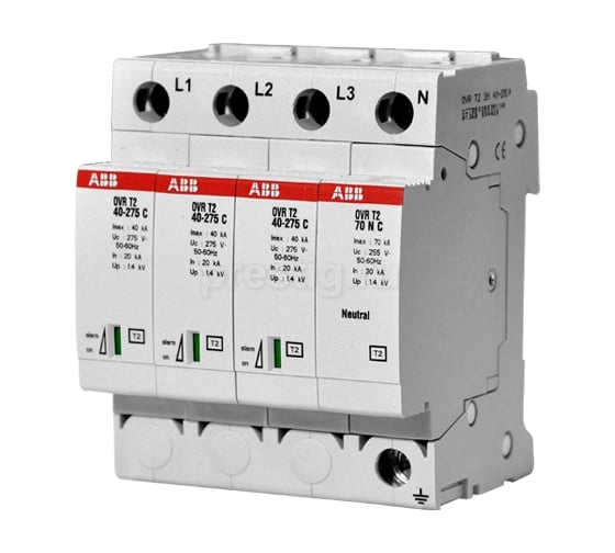 Ограничитель перенапряжения OVR T2 3N 40 275 P ABB 2CTB803953R1100 1