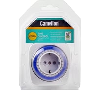 Механический розеточный таймер, 24-часовая программа, 230/3500Вт Camelion BND-50/G5A 7783