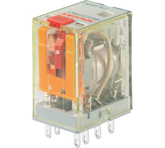 Реле Shenler 2c 110v dc + светодиод + тест-кнопка RKE2CO110LT 1