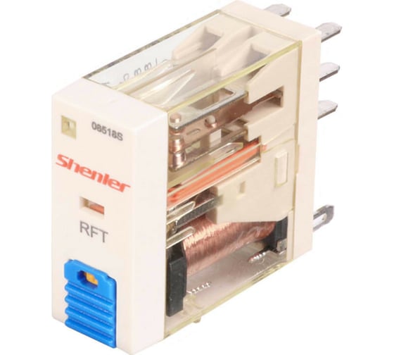 Реле Shenler 2c 115v ac + светодиод + тест-кнопка RFT2CO615LT