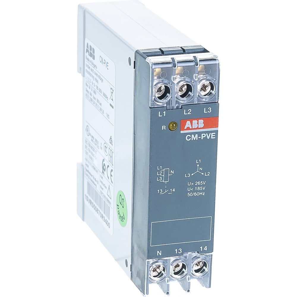 Реле контроля напряжения CM-PVE ABB 1SVR550870R9400 - выгодная цена,  отзывы, характеристики, фото - купить в Москве и РФ