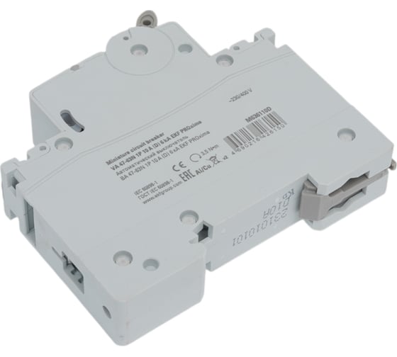 Автоматический выключатель EKF 1P 10А (D) 6кА ВА 47-63N PROxima M636110D