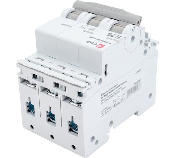 Автоматический выключатель EKF 3P 25А (B) 6кА ВА 47-63N PROxima M636325B