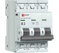 Автоматический выключатель EKF 3P 2А (B) 6кА ВА 47-63N PROxima M636302B