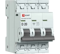 Автоматический выключатель EKF 3P 20А (D) 6кА ВА 47-63N PROxima M636320D