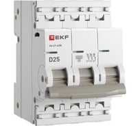 Автоматический выключатель EKF 3P 25А (D) 6кА ВА 47-63N PROxima M636325D