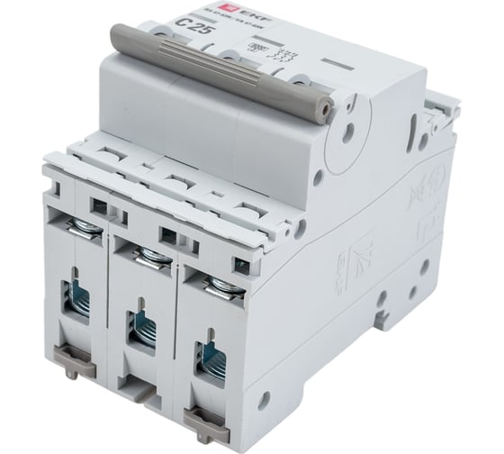 Автоматический выключатель EKF 3P 25А (C) 6кА ВА 47-63N PROxima M636325C