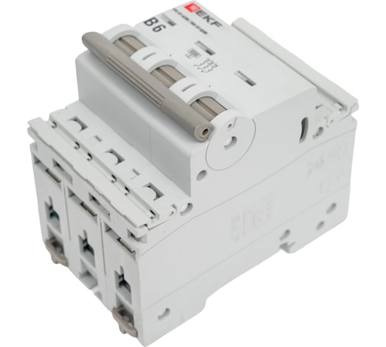 Автоматический выключатель EKF 3P 6А (B) 6кА ВА 47-63N PROxima M636306B