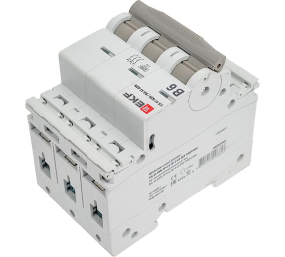 Автоматический выключатель EKF 3P 6А (B) 6кА ВА 47-63N PROxima M636306B