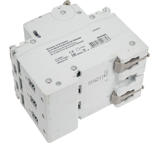 Автоматический выключатель EKF 3P 6А (B) 6кА ВА 47-63N PROxima M636306B
